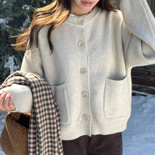 Womens Knit Cardigan Sweater Coat