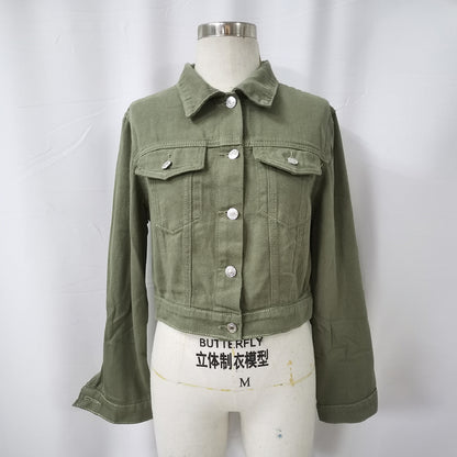 Women's Denim Jacket Casual Short