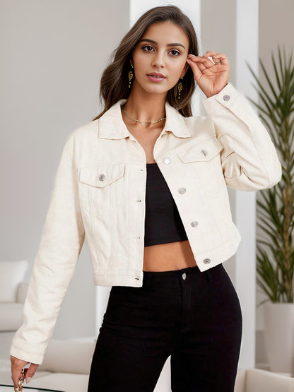Women's Denim Jacket Casual Short