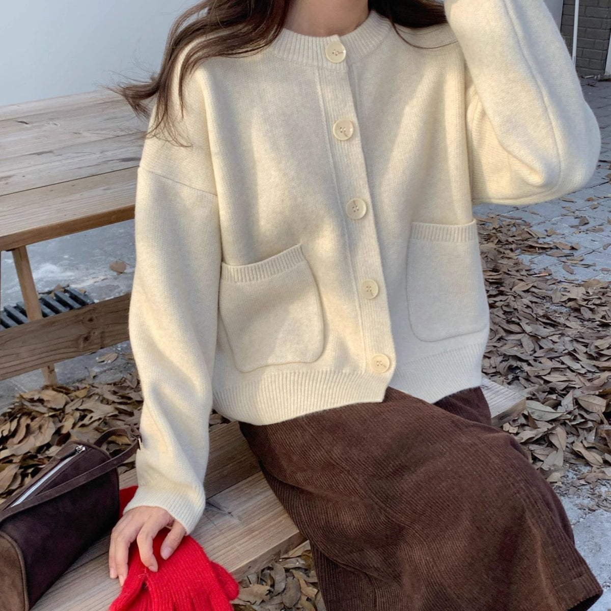 Womens Knit Cardigan Sweater Coat