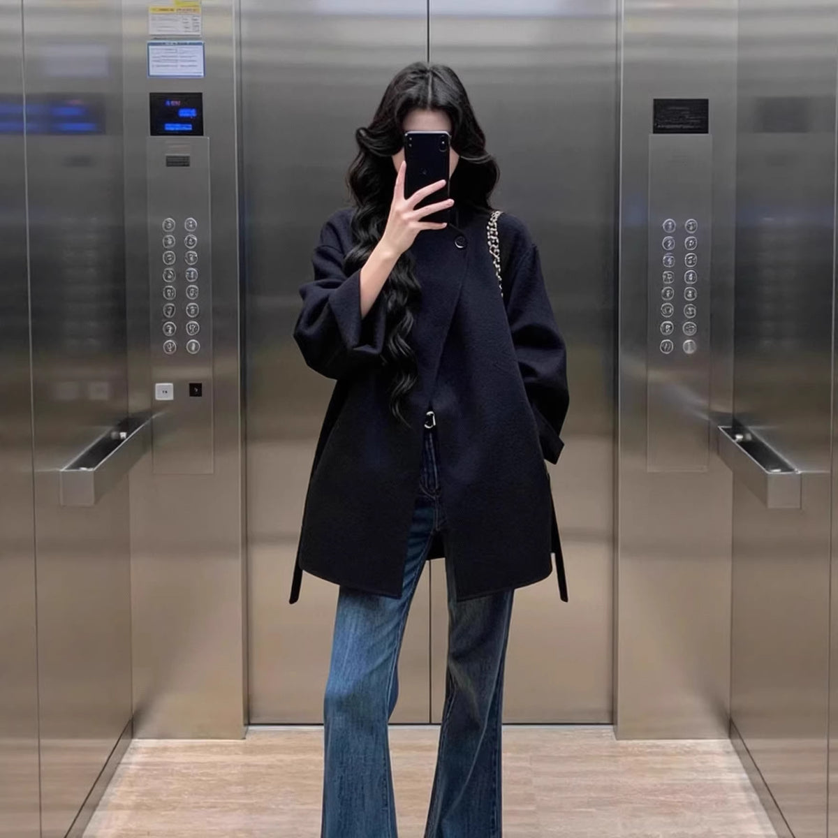 Double-Sided Cashmere Wool Coat