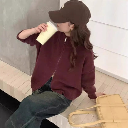 Double Zip Sweater Coat