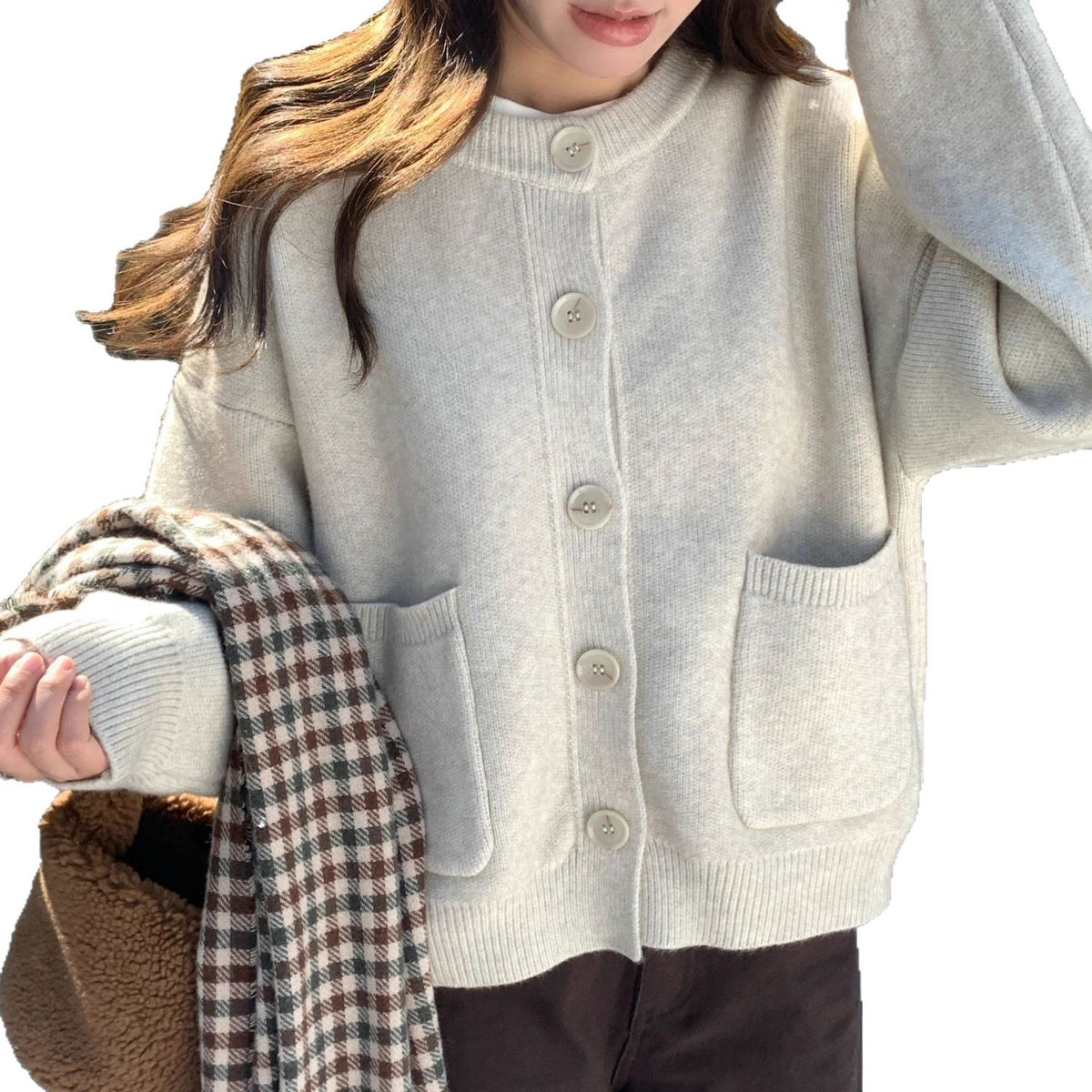 Womens Knit Cardigan Sweater Coat
