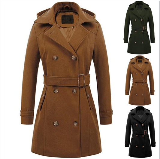 Women's woolen coat