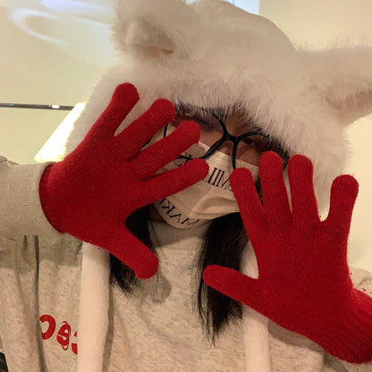 Knitted Winter Gloves Windproof Warm